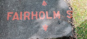 Fairholm Street. Photo Cathy Jones 2023